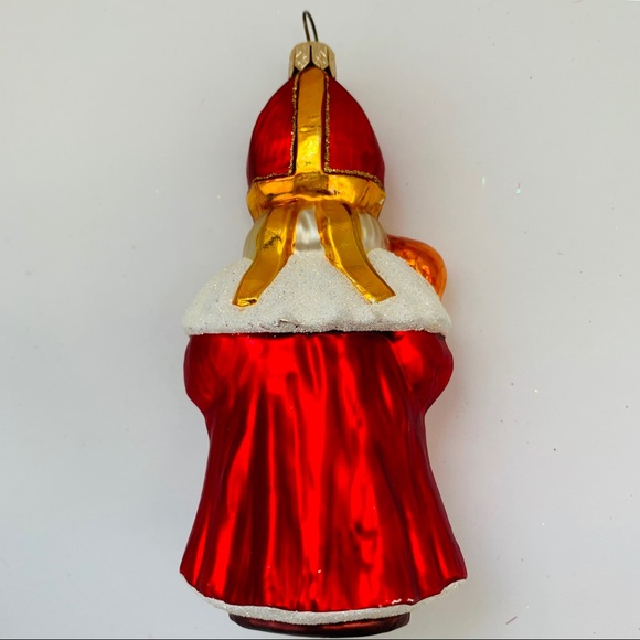 Santa Cardinal/Bishop Vintage Glass Ornament - Picture 4 of 8